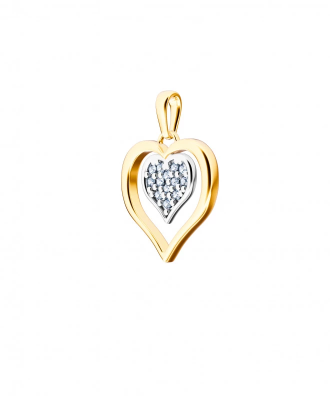 Bonore - Gold 585 - Cubic Zirconia pendant 143939