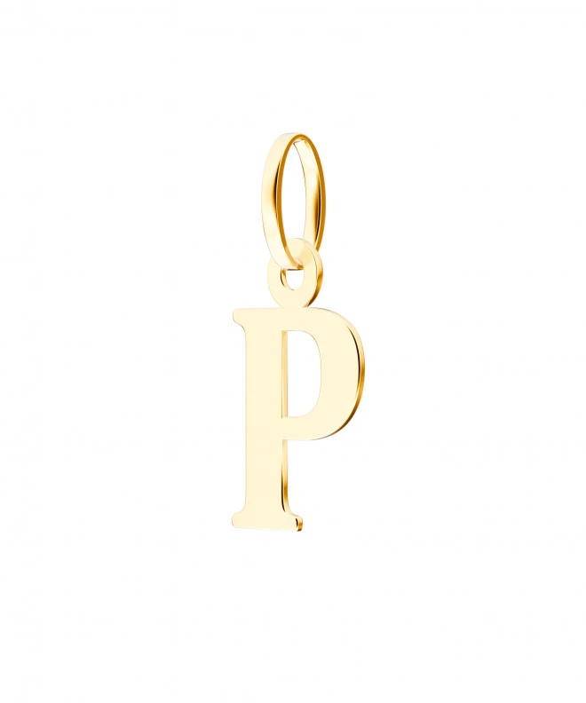 Bonore - Gold 585 - Letter P 17 mm pendant 143874