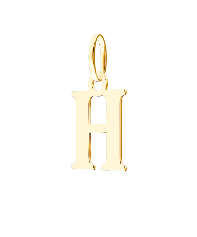 Bonore - Gold 585 - Letter H 17 mm pendant 143867