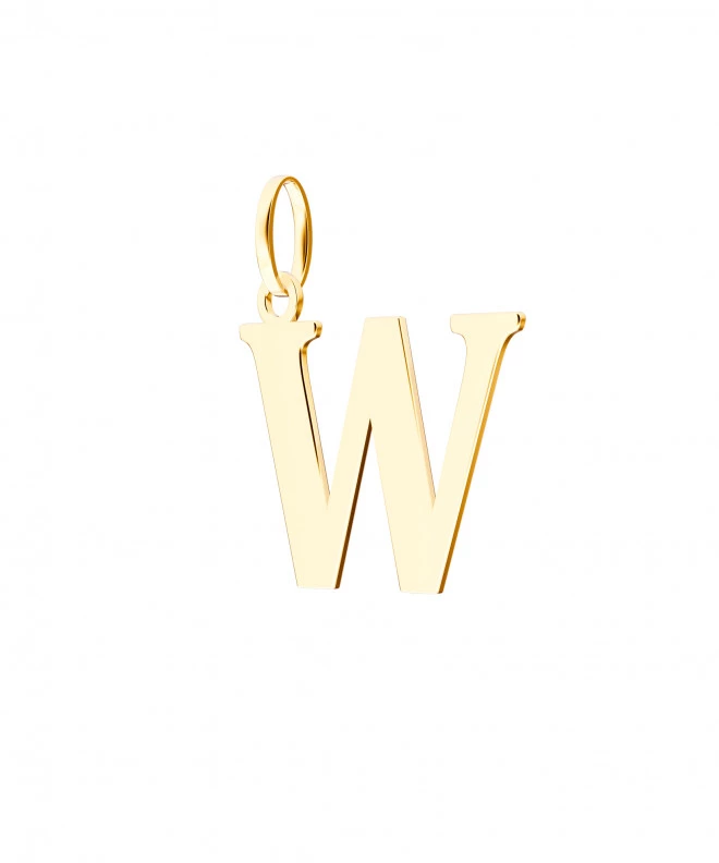 Bonore - Gold 585 - Letter W 24 mm pendant 143924