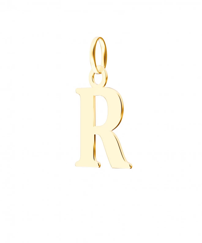 Bonore - Gold 585 - Letter R 17 mm pendant 144031