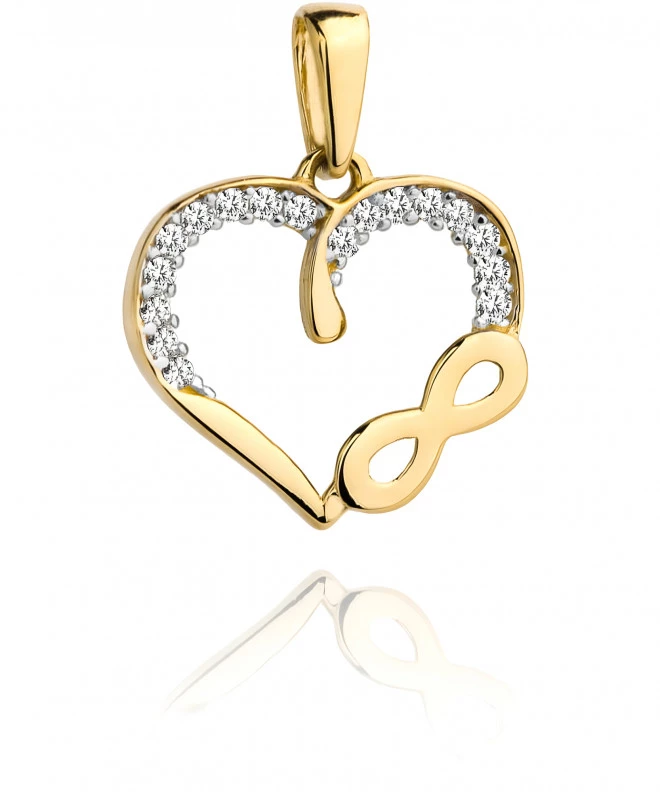 Bonore - Gold 585 - Cubic Zirconia pendant 138875