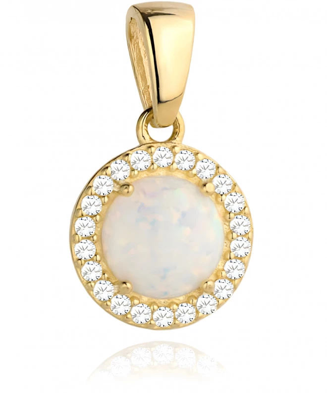 Bonore - Gold 585 - Cubic Zirconia pendant 144002