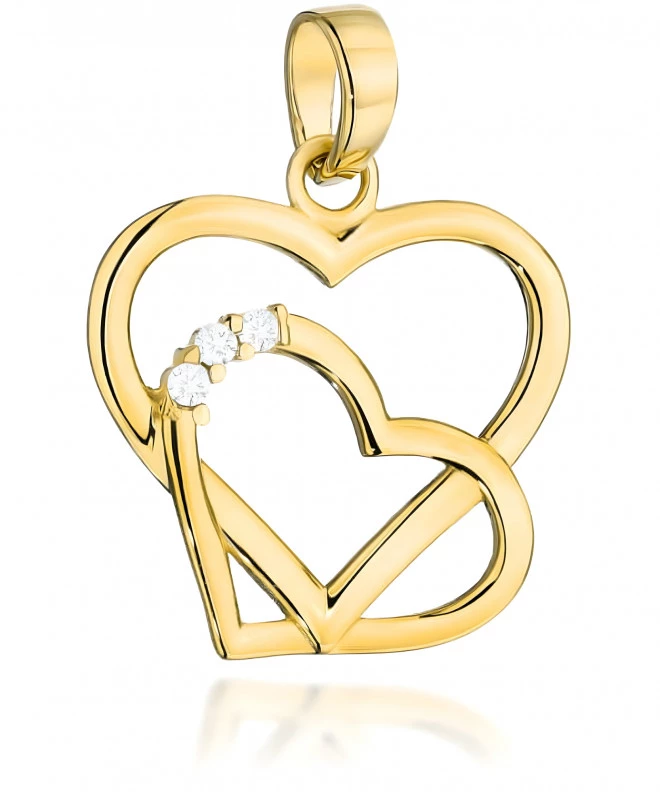 Bonore - Gold 585 - Cubic Zirconia pendant 144020