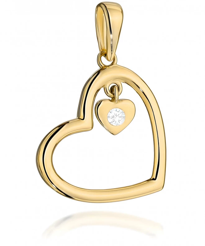 Bonore - Gold 585 - Cubic Zirconia pendant 144227