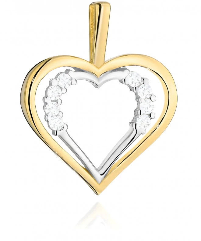 Bonore - Gold 585 - Cubic Zirconia pendant 144155