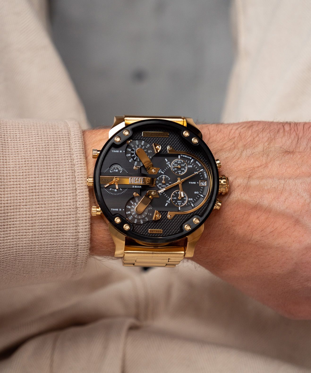 Diesel 7333 Stainless Steel Dz 7333 Chronograph Watch Stainless