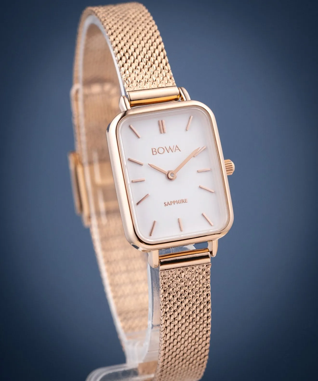 BOWA Dubai White Rose-Gold Mesh 20 ladies watch DU207-27-107M