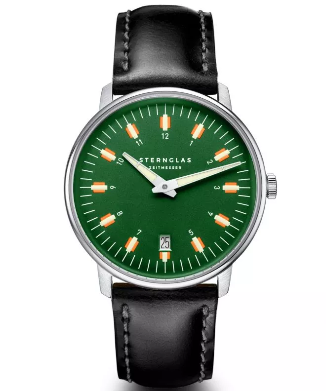 Sternglas Egor Green Silver watch S01-EG08-BR02