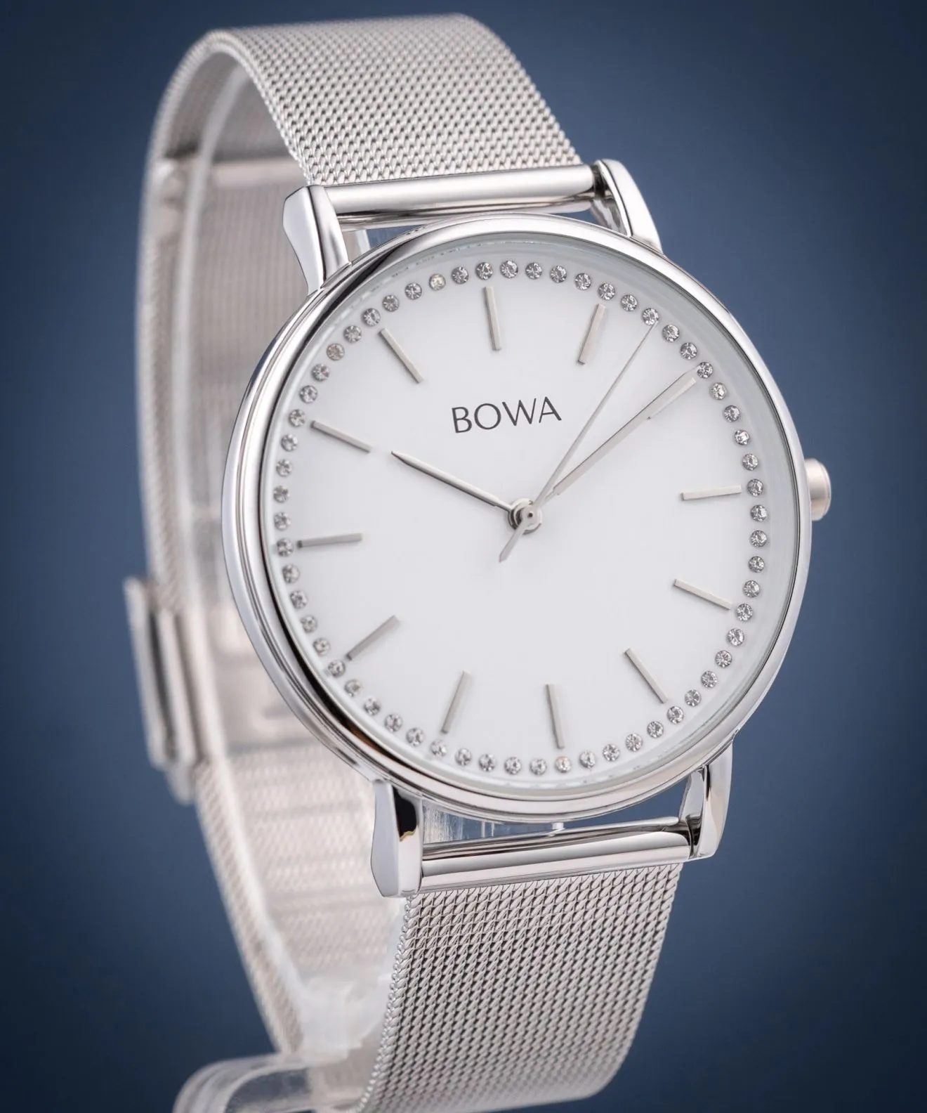 BOWA Rio White-Silver Mesh 38 ladies watch RI385-25-185M