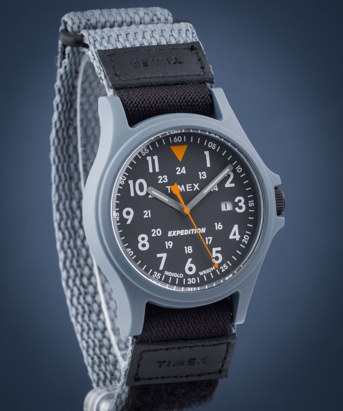 Orologio da uomo Timex Expedition Acadia con cinturino in nylon quadrante nero al quarzo TW4B23800