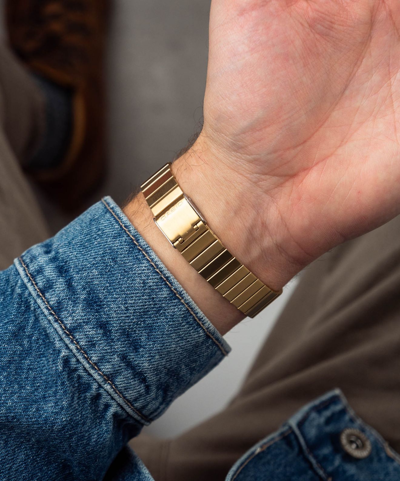 Casio CA-500WEG-1AEF Orologio Digitale Uomo Con Calcolatrice, Cassa Oblunga E Bracciale In Acciaio, Stile Retrò - 2