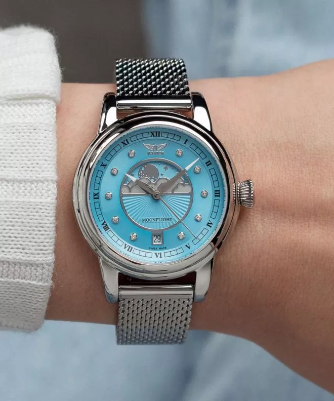 Aviator Douglas Moonflight Ice Blue Diamonds Limited Edition watch V.1.33.0.359.5