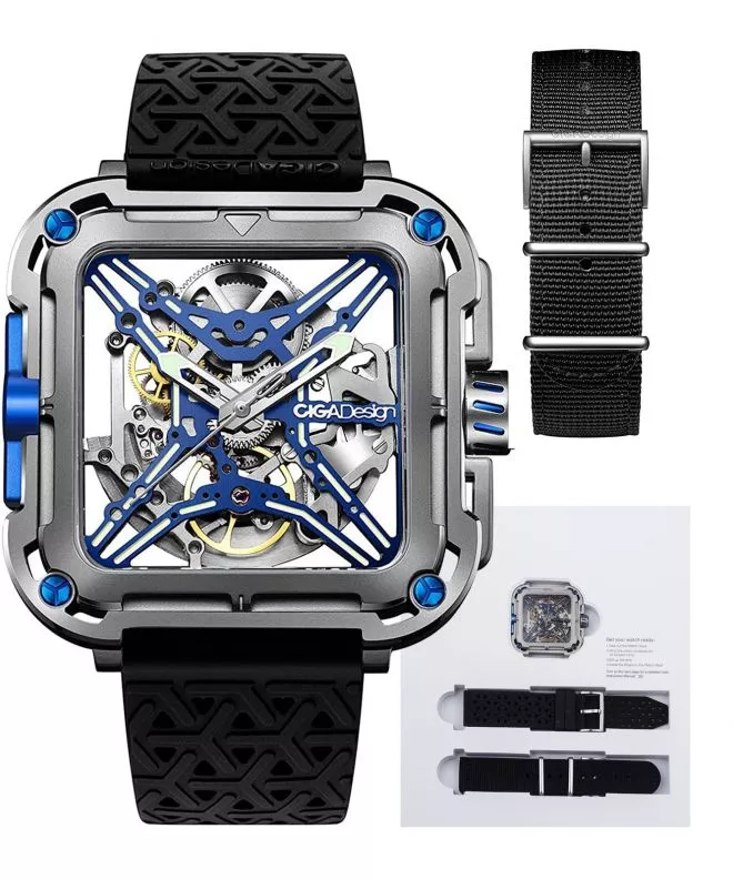 Ciga Design X Series Blue Titanium Automatic watch X021-TIBU-W25BK