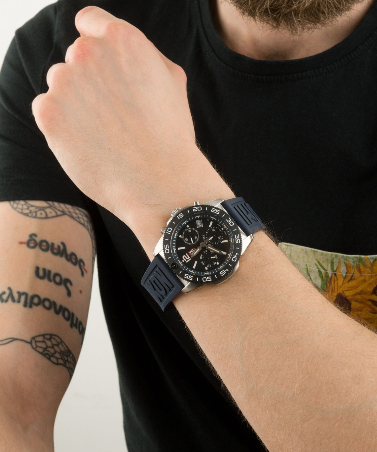 Luminox Orologio Subacqueo Uomo Al Quarzo Svizzero – XS.3143, Cinturino In Gomma Blu, Cassa 44 Mm, 200m