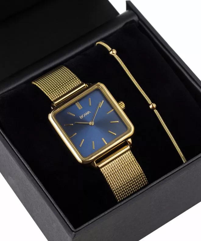 BOWA Vienna Navy Blue-Gold Mesh 29 ladies watch VI294-34-164M-419-04