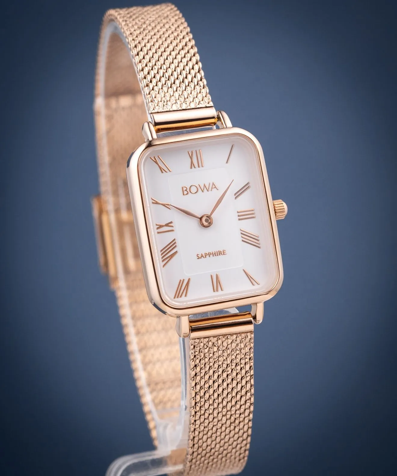 BOWA Dubai White Rose-Gold Mesh 20 ladies watch DU207-27R-107M