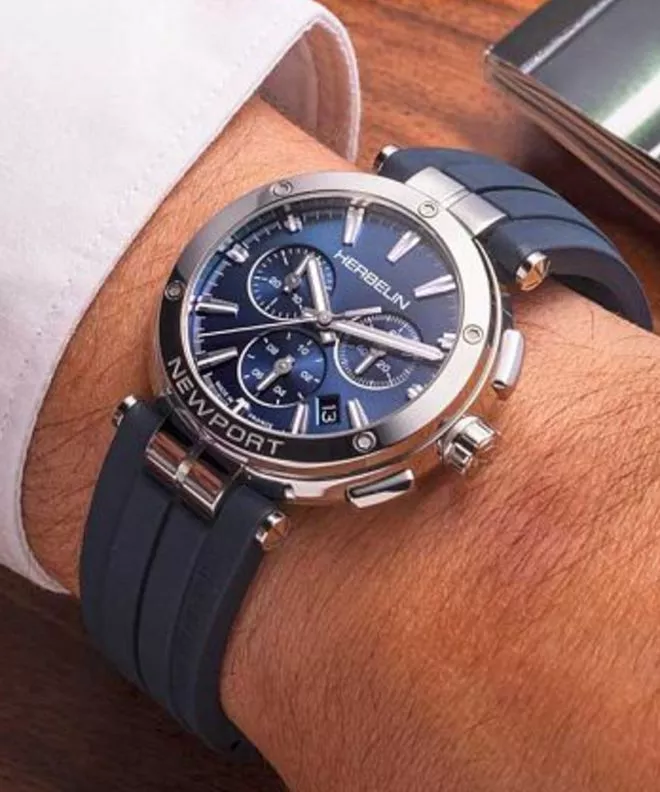 Herbelin Newport Chronograph watch 37658AP15CB (37658/AP15CB)