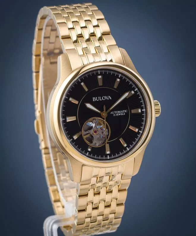 Bulova Classic Open Heart Automatic  watch 97A168