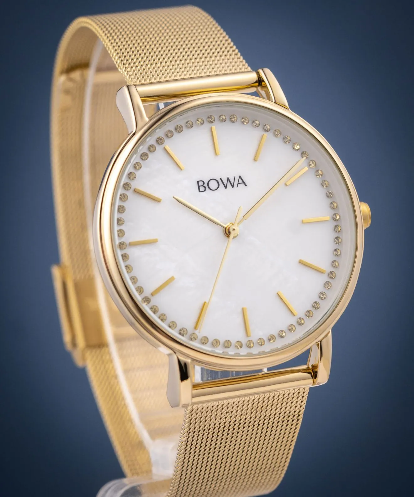BOWA Rio Pearl-Gold Mesh 38 ladies watch RI384-154-184M