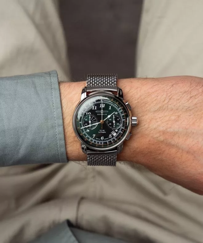 Zeppelin LZ 126 Los Angeles Chronograph watch 7614M-4