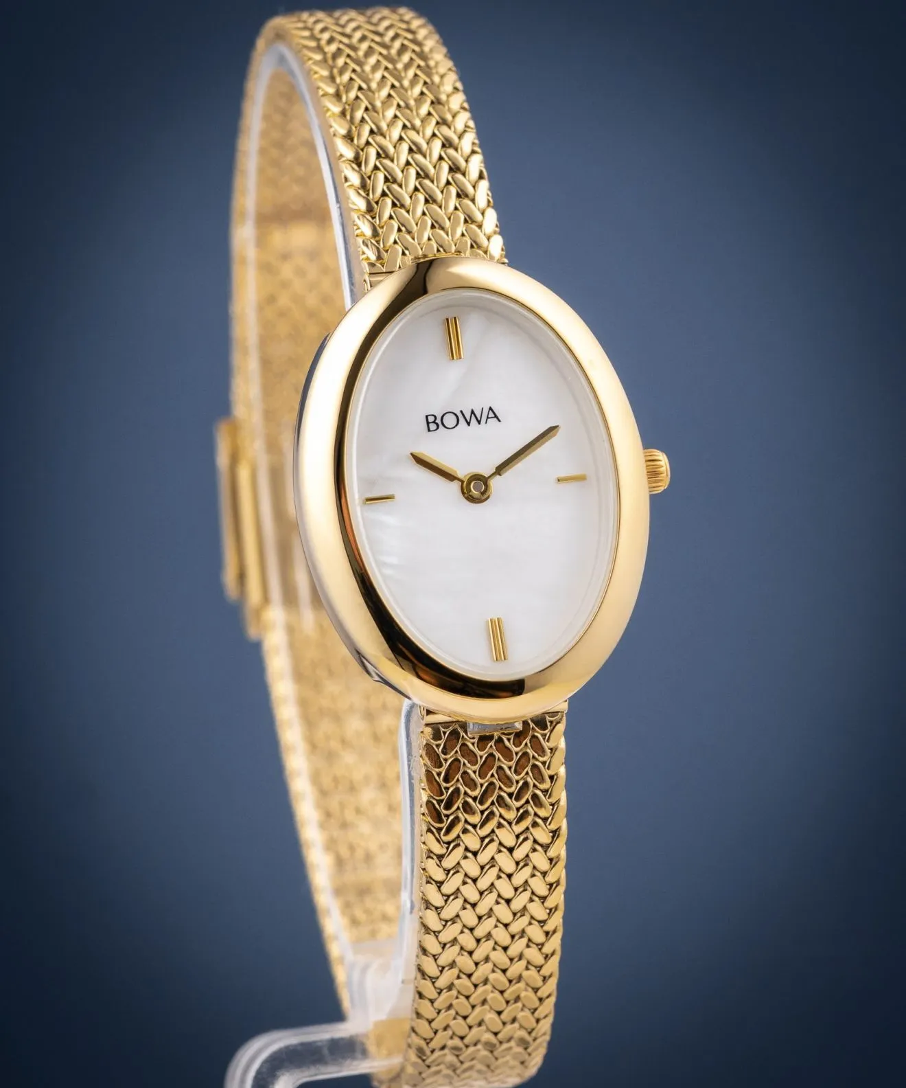 BOWA Oslo Pearl-Gold Mesh 23 ladies watch OS234-154-104M