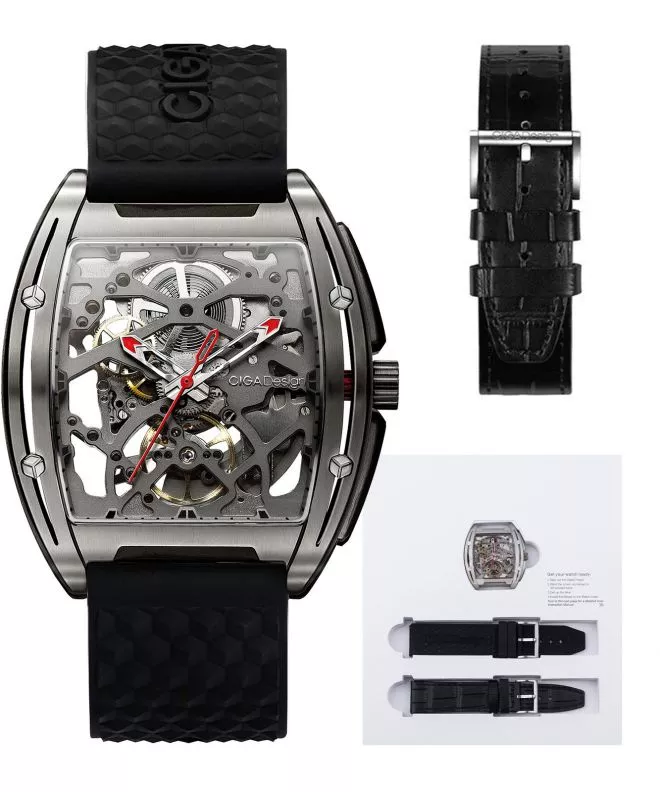 Ciga Z-Series Titanium Skeleton Automatic Men's Watch Z031-TITI-W15BK