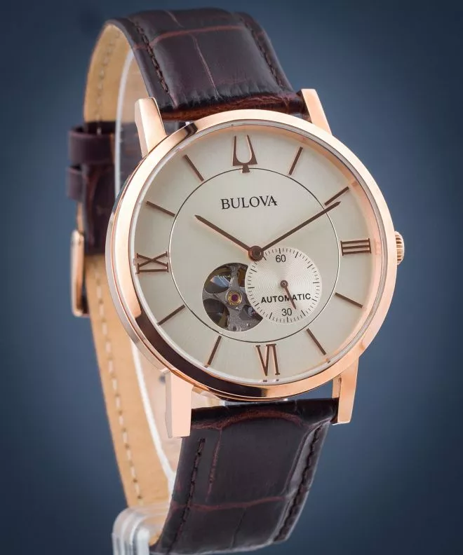 Bulova Clipper Automatic Open Heart Men's Watch 97A150