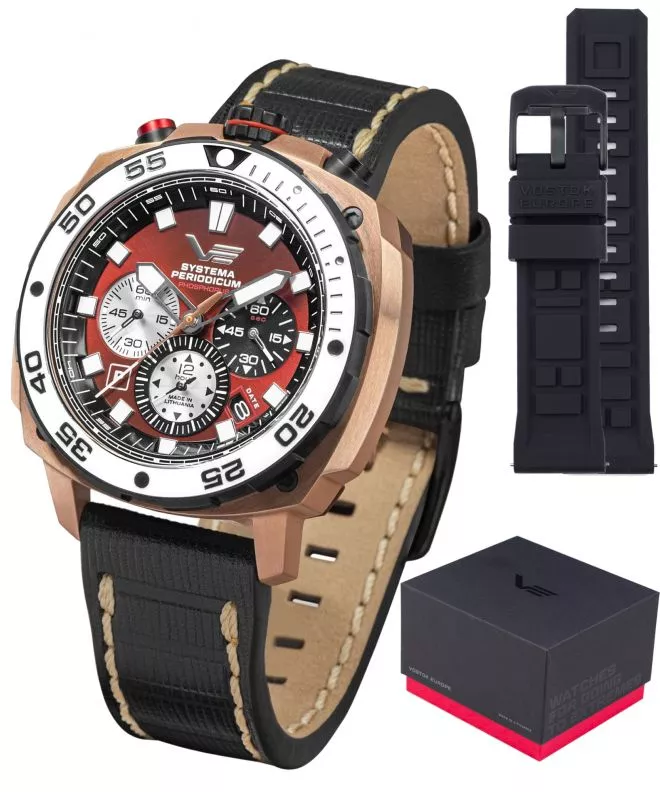 Vostok Europe Phosphorus Chronograph SET Limited Edition gents watch VK67-650E724