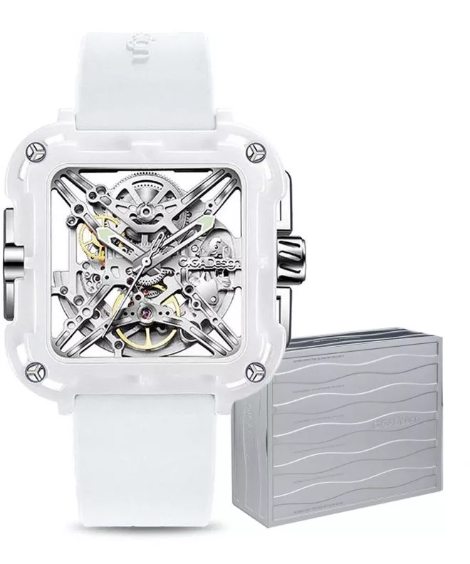 Ciga Design X Series Ceramic Skeleton watch X012-WS02-W5WH