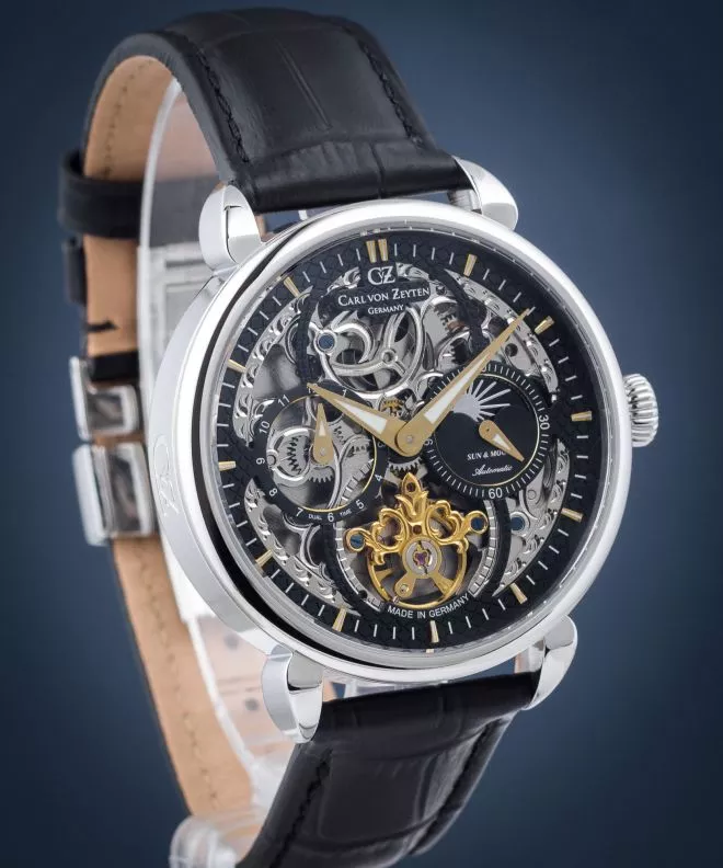 Carl von Zeyten Neukirch Sun & Moon Skeleton Automatic watch CVZ0005BKGS