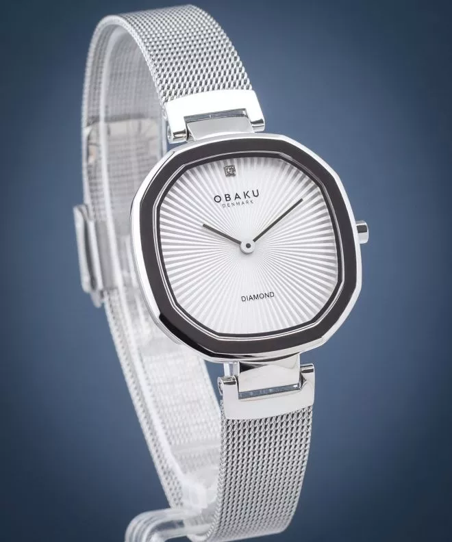 Obaku Brilliant Steel Diamond watch V277LXCIMC