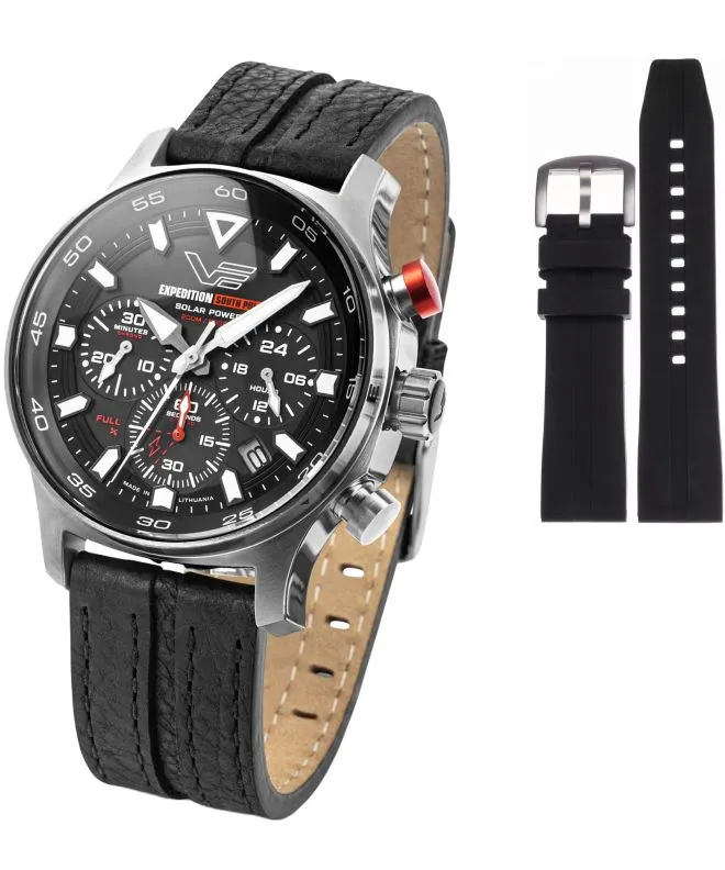 Vostok Europe Expedition South Pole Solar Power Chronograph Limited Edition SET watch VR42-592A761