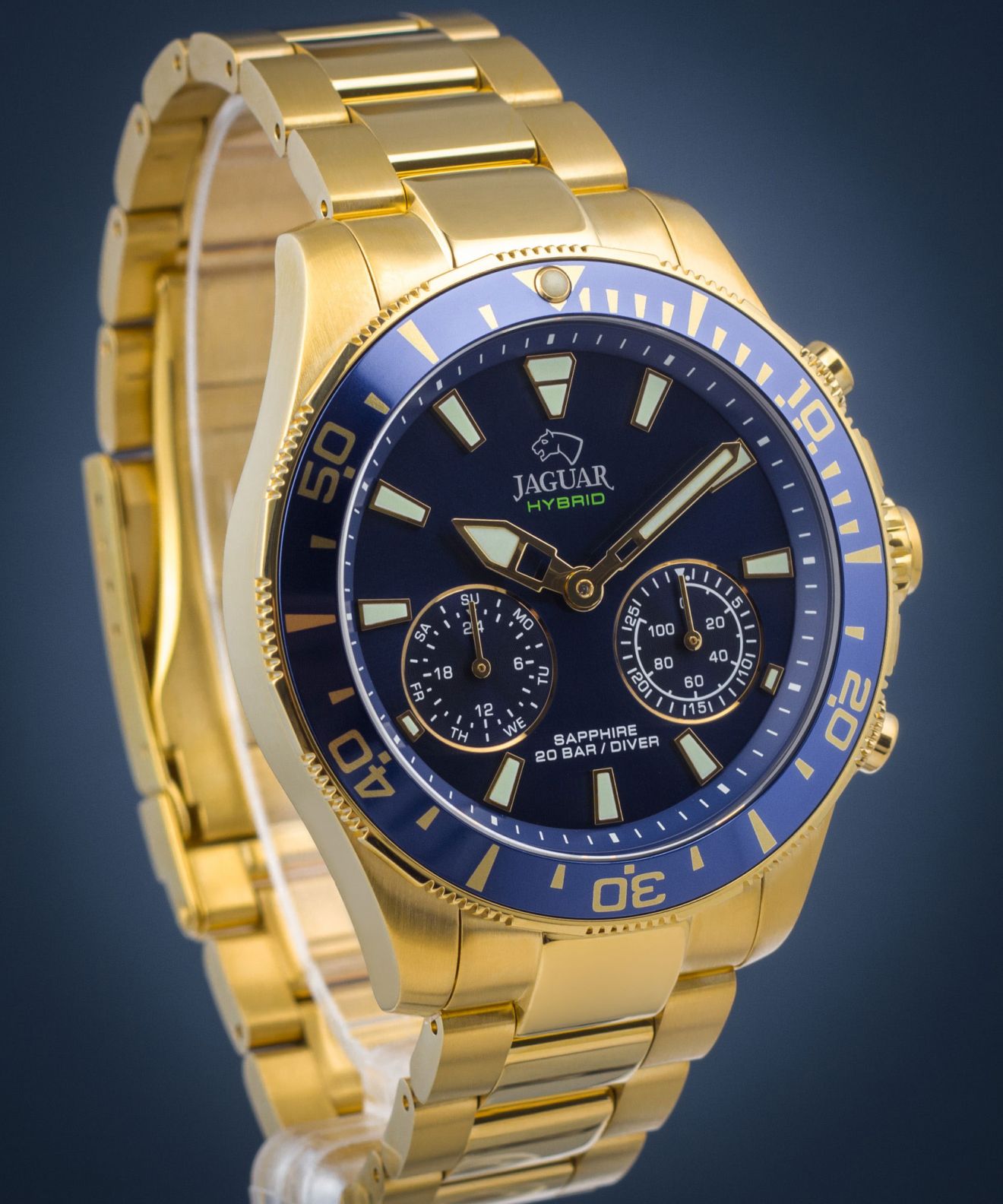 Jaguar Orologio Analogico Uomo Modello Connected J899/2 – Cassa 45,7 Mm Blu Con Cinturino In Acciaio - 3