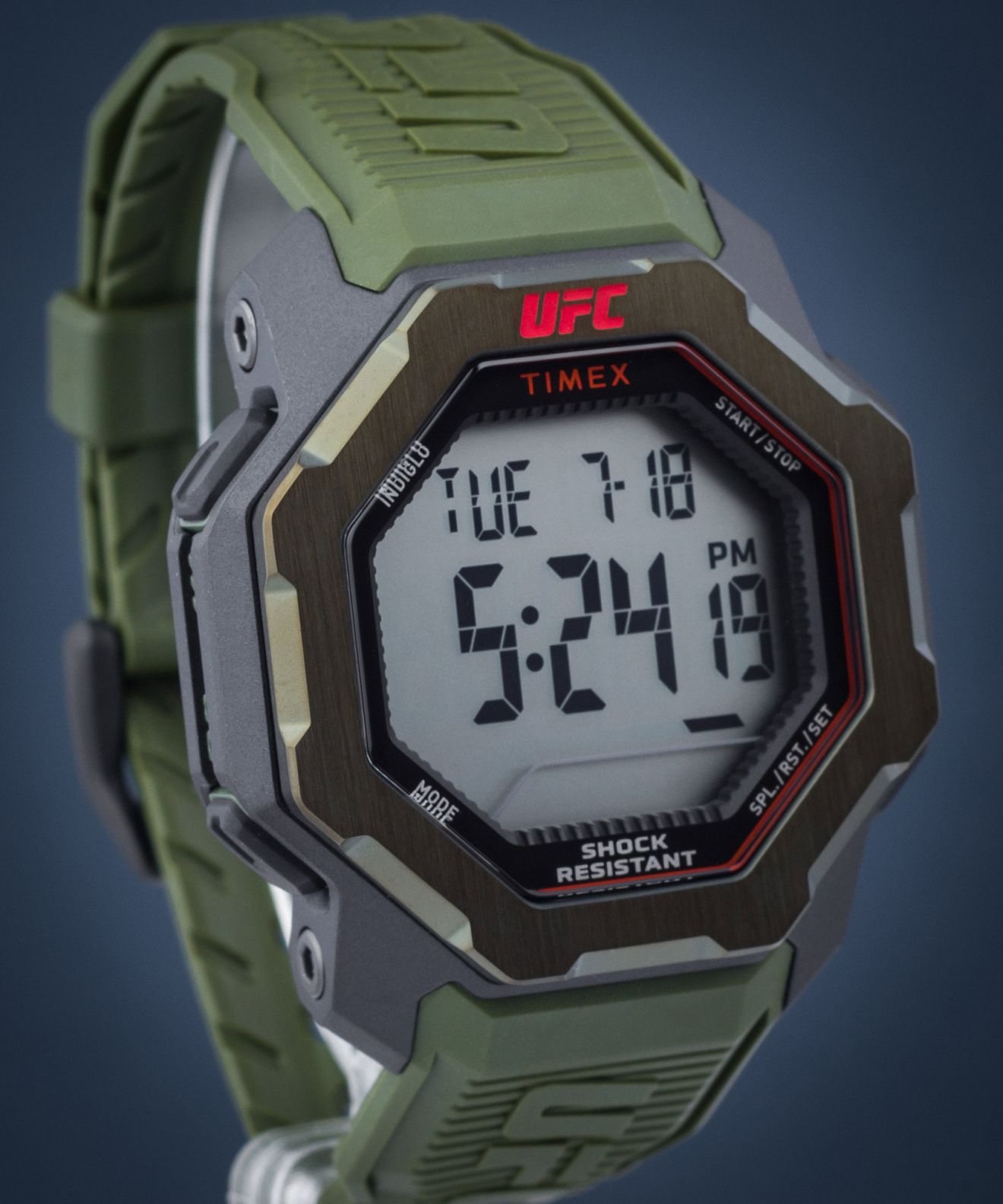 Timex UFC Strength Knockout – Orologio Uomo 48mm Digitale, Nero, 100m Impermeabile - 5