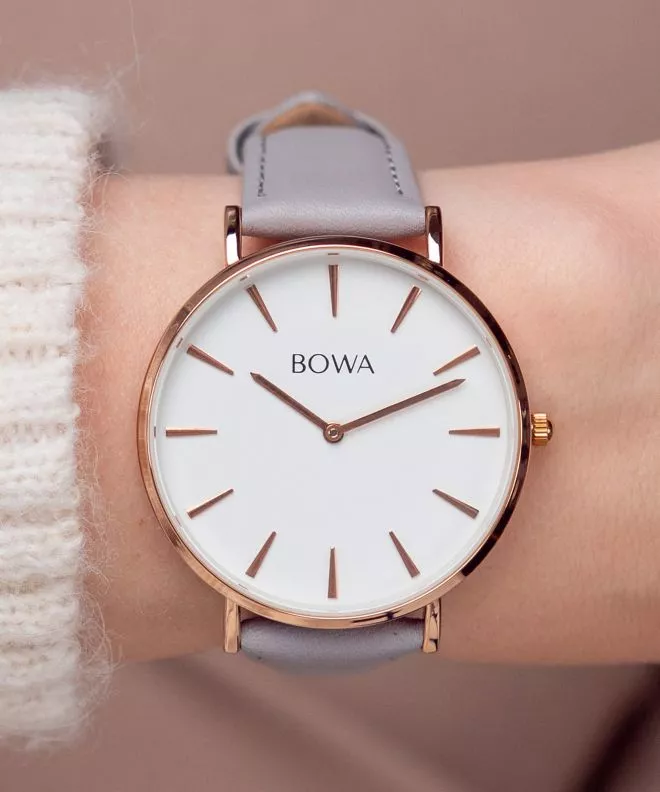 BOWA New York Rose-Gold Grey 38 Women's Watch NY387-27-186L