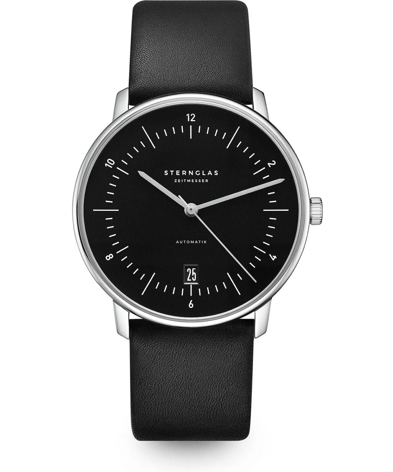 Sternglas Naos Piano Black Automatic gents watch S02-NA53-PR07