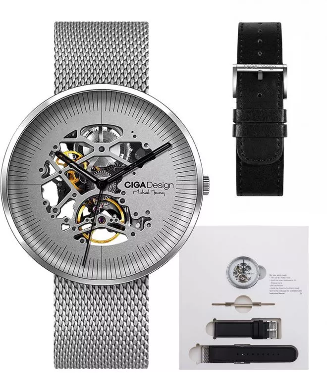Ciga MY Series Stainless Steel Skeleton Automatic Men's Watch M021-SISI-W13