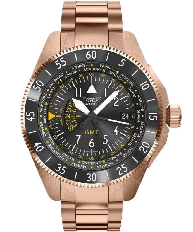 Aviator Airacobra GMT gents watch V.1.37.2.307.5