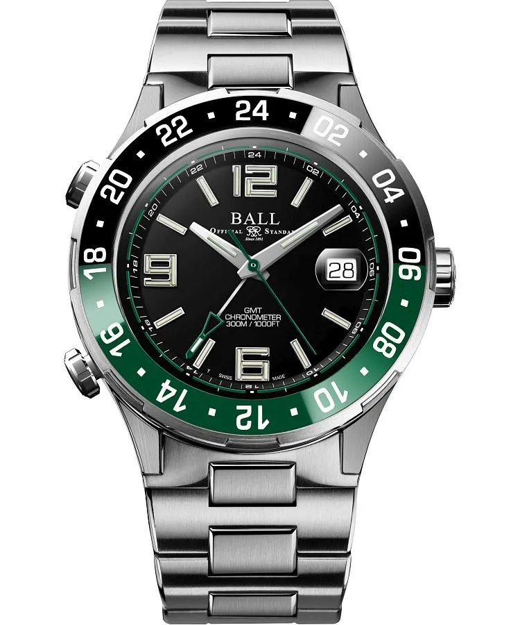 Ball Roadmaster Pilot GMT Automatic Titanium Chronograph Limited Edition gents watch DG3038A-S3C-BK
