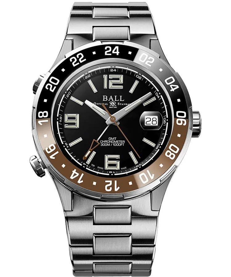 Ball Roadmaster Pilot GMT Automatic Titanium Chronograph Limited Edition gents watch DG3038A-S5CJ-BK