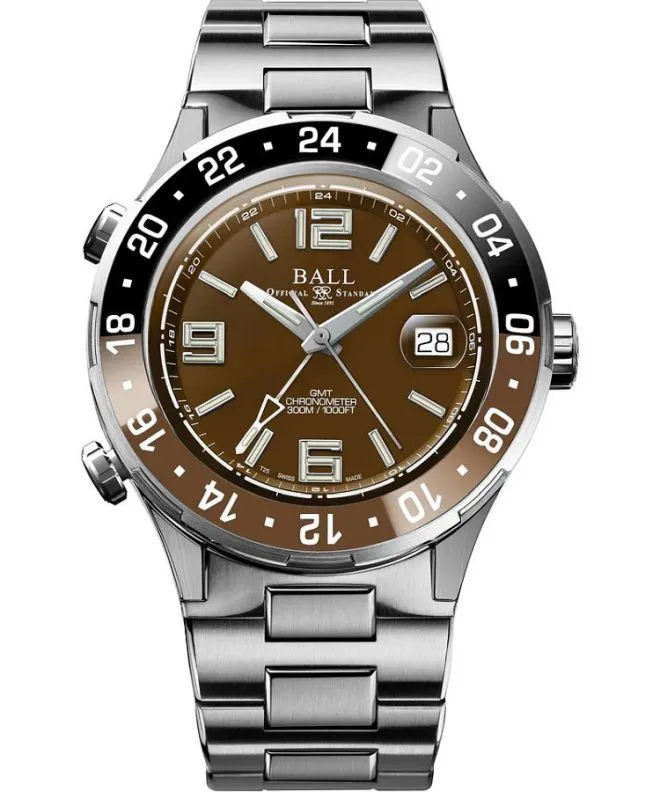 Ball Roadmaster Pilot GMT Automatic Titanium Chronograph Limited Edition gents watch DG3038A-S5CJ-BR