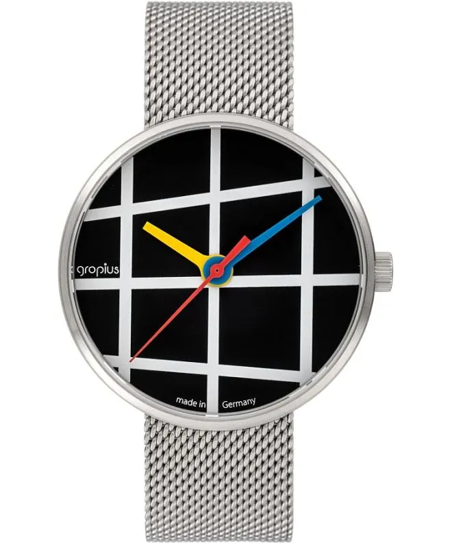 Bauhaus Walter Gropius Window gents watch WG.001-03M