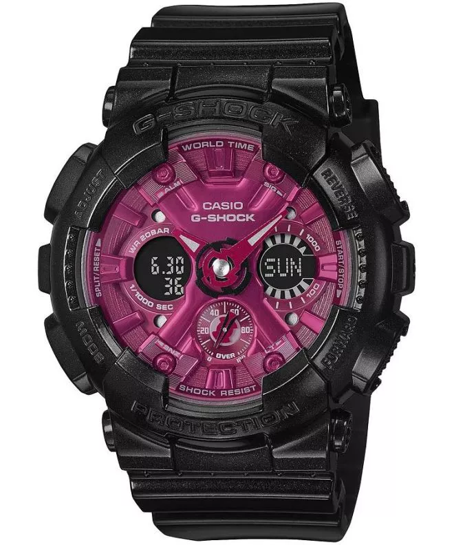 Casio G-Shock Black & Red ladies watch GMA-S120RB-1AER