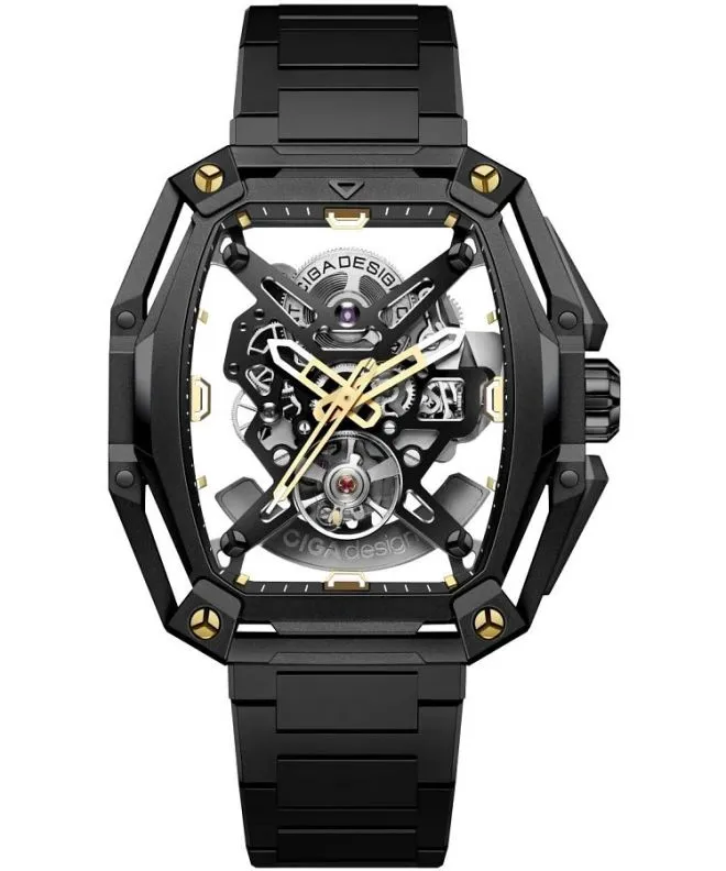 Ciga Design Hunter Automatic Skeleton gents watch Z035-BB02-W1B