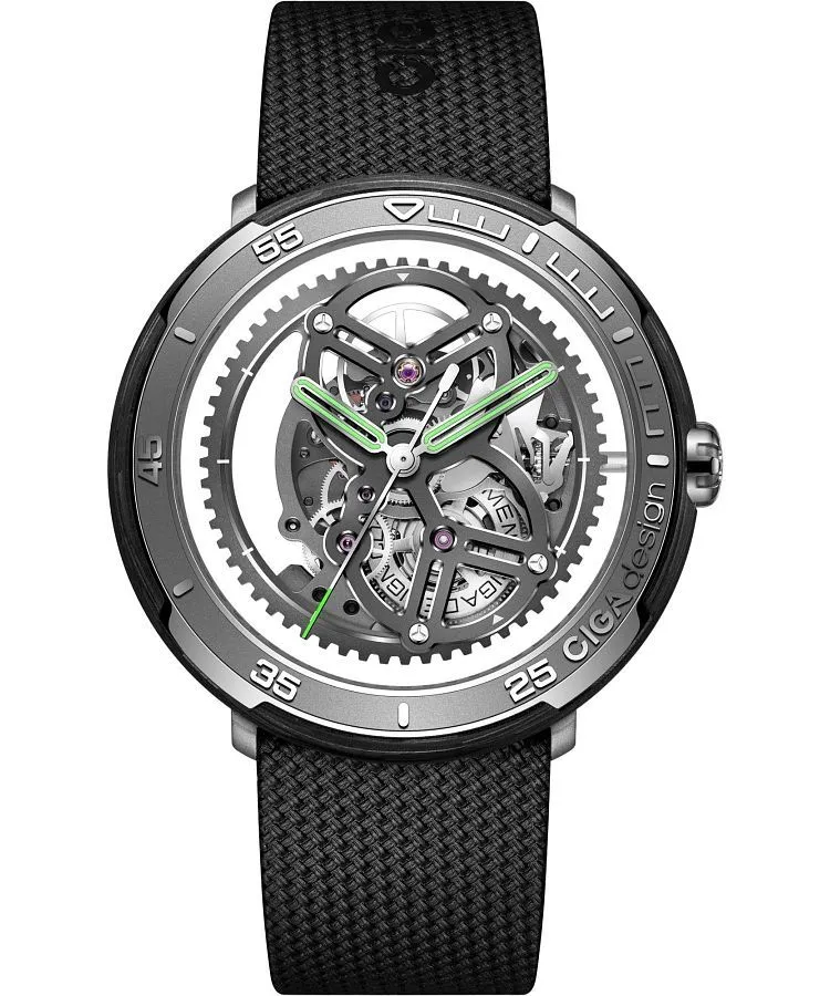 Ciga Design Vector Automatic Skeleton gents watch V011-TCGR-6B