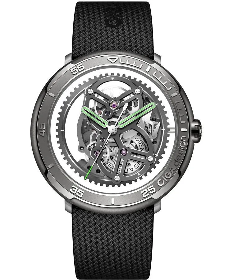 Ciga Design Vector Automatic Titanium Skeleton gents watch V011-TIGR-6B