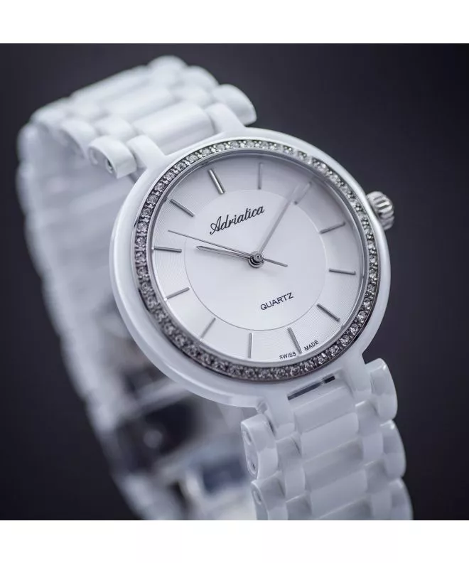 Adriatica Ceramic Women's Watch A3407.C113QZ