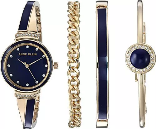 Anne Klein Diamond Accented Women's Watch AK-2216NVST