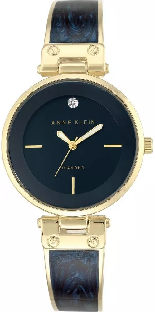Anne Klein Diamond Men's Watch AK-2512NVGB